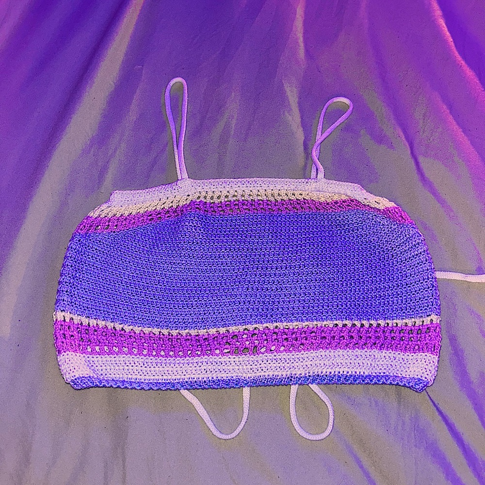 SHEIN purple crop top/cami top